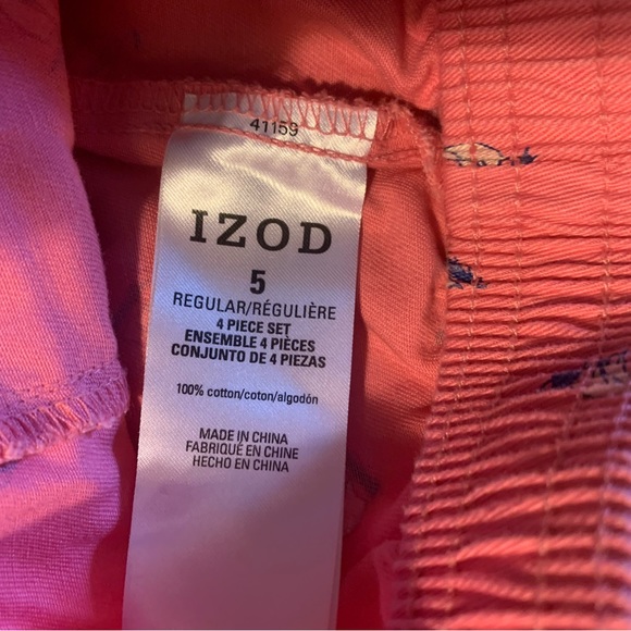 Pink Izod Slacks with Sailboat Print - Picture 4 of 4